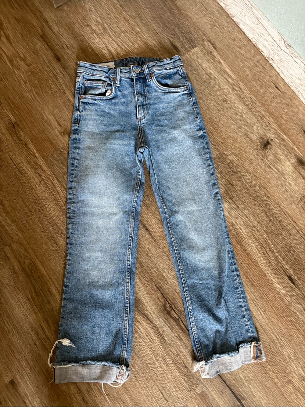 Light Blue Women’s Straight-Leg Jeans